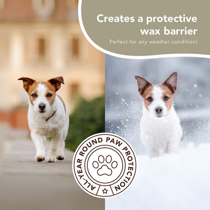 Pawtection Dog Paw Balm, Protects Paws from Hot Surfaces, Sand, Salt, & Snow, Organic, All Natural Ingredients